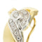 Boucles d'oreilles Damiani - Boucles d’oreilles puces en or jaune et or blanc avec diamants 58 Facettes 39164