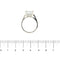 Bague Bague - Aigue-marine et diamants en or blanc 18 ct 58 Facettes 39084