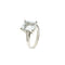 Bague Bague - Aigue-marine et diamants en or blanc 18 ct 58 Facettes 39084