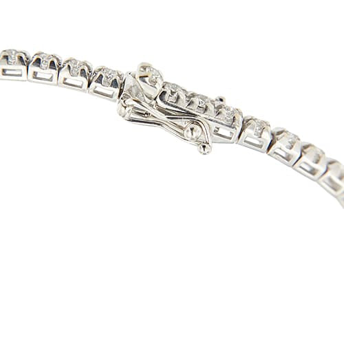 Bracelet Forever Unique - Bracelet tennis en or blanc 18 ct et diamants 0,95 ct 58 Facettes 41194