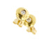 Boucles d'oreilles Boucles d’oreilles - Puces en or jaune 18 ct et diamants 0,16 ct 58 Facettes 39162