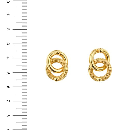 Boucles d'oreilles Unoaerre - Boucles d’oreilles clous en or jaune 18 ct 58 Facettes 39272