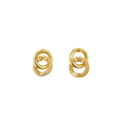Boucles d'oreilles Unoaerre - Boucles d’oreilles clous en or jaune 18 ct 58 Facettes 39272