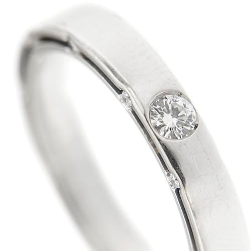 Bague Damiani D-Side - Bague alliance en or blanc 18 ct et diamants 58 Facettes 41584