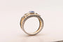 Bague 54 Bague - Saphir 0,95 ct et diamants en or jaune et or blanc 18 carats 58 Facettes