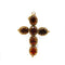 Pendentif Croix d’Auvergne - Pendentif en or jaune 750 et citrines 58 Facettes 260105R
