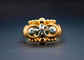 Bague 51 Bague Art déco - Or jaune 18 carats et trois diamants 0,7 ct 58 Facettes
