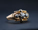 Bague 51 Bague Art déco - Or jaune 18 carats et trois diamants 0,7 ct 58 Facettes