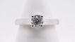 Bague 52 Bague solitaire en or blanc 18 carats avec diamant 0,750 ct 58 Facettes