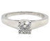 Bague 52 Bague solitaire en or blanc 18 carats avec diamant 0,750 ct 58 Facettes