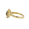 Bague 54 Bague marguerite - Bague en or jaune et saphir, diamants 58 Facettes 260106R