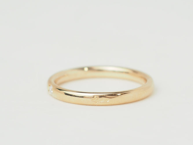 Bague 54 Pomellato Lucciole - Bague en or rose 18 Kt et diamant 58 Facettes 33703
