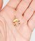 Pendentif Pendentif fer à cheval antique en or 18k, perles et verres rouges 58 Facettes A06857