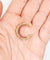 Pendentif Pendentif croissant de lune antique en or rose 14k, perles et pierres rouges 58 Facettes A06872