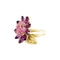 Bague 53 Bague Van Cleef & Arpels, "Fleurs d'Hawaï", or jaune, améthyste, saphirs roses. 58 Facettes 35512