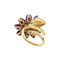 Bague 53 Bague Van Cleef & Arpels, "Fleurs d'Hawaï", or jaune, améthyste, saphirs roses. 58 Facettes 35512