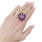 Bague 53 Bague Van Cleef & Arpels, "Fleurs d'Hawaï", or jaune, améthyste, saphirs roses. 58 Facettes 35512