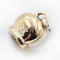 Pendentif Pendentif cloche Chantecler en céramique blanche, or et diamants 58 Facettes 22747