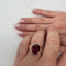 Bague Bague chevalière homme en or jaune 18 ct avec rubis 58 Facettes 39166