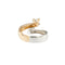 Bague 52 Bague contrarié en or blanc et or rose 18 ct avec diamants 58 Facettes 39208