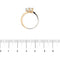 Bague 52 Bague contrarié en or blanc et or rose 18 ct avec diamants 58 Facettes 39208