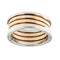 Bague Bulgari B.Zero1 - Bague homme trois bandes en or blanc et or rose 58 Facettes 38826