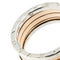 Bague Bulgari B.Zero1 - Bague homme trois bandes en or blanc et or rose 58 Facettes 38826