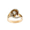 Bague 54 Bague contrariée en or rose 18 ct avec diamants 58 Facettes 38660