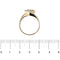 Bague 54 Bague contrariée en or rose 18 ct avec diamants 58 Facettes 38660
