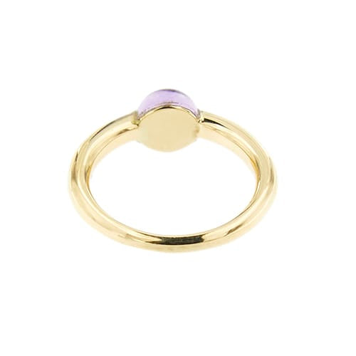 Bague Bague - Améthyste cabochon en or jaune 18 kt 58 Facettes 38224