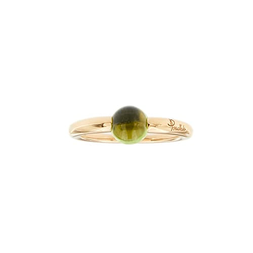 Bague 52 Pomellato M'ama non M'ama - Bague en or rose 18 ct avec olivine 58 Facettes 38226
