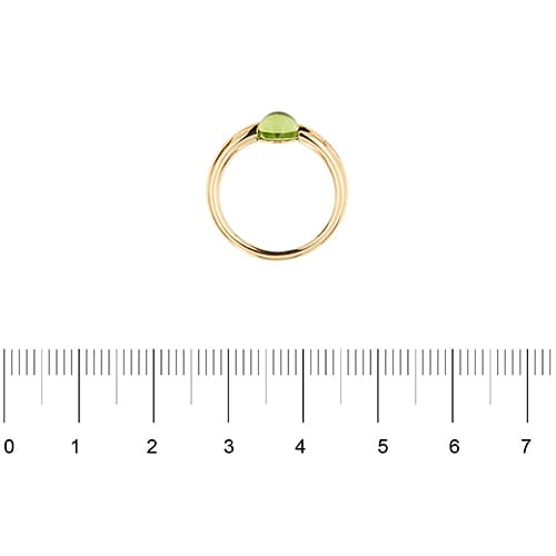 Bague 52 Pomellato M'ama non M'ama - Bague en or rose 18 ct avec olivine 58 Facettes 38226