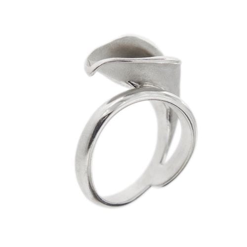 Bague Annamaria Cammilli Calla - Bague fleur en or blanc et or jaune, saphirs jaunes 58 Facettes 29248