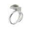 Bague Annamaria Cammilli Calla - Bague fleur en or blanc et or jaune, saphirs jaunes 58 Facettes 29248