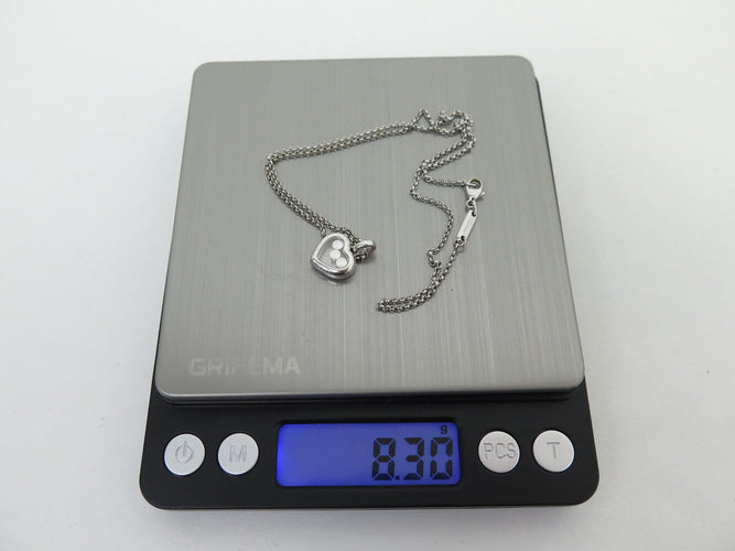 Collier Chopard Happy Diamonds Icons - Collier en or blanc 18k et diamants 58 Facettes 274050