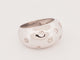 Bague 56 Bague jonc large en or blanc 18 carats et diamants taille ancienne 58 Facettes 33711