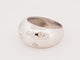 Bague 56 Bague jonc large en or blanc 18 carats et diamants taille ancienne 58 Facettes 33711