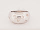 Bague 56 Bague jonc large en or blanc 18 carats et diamants taille ancienne 58 Facettes 33711