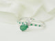 Bague 54 Mauboussin Duo d’Espérance - Bague croisée en or blanc avec émeraudes et diamants 58 Facettes 33715