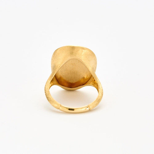 Bague 54 Marco Bicego Lunaria Alta - Bague en or jaune 18K et diamants 0,95 ct 58 Facettes SP1