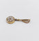 Pendentif Pendentif cible Art déco en or 18k et platine, diamants taille rose 58 Facettes A06782