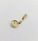 Pendentif Pendentif cible Art déco en or 18k et platine, diamants taille rose 58 Facettes A06782