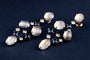 Boucles d'oreilles JOTHI SEROJ - Pendants d’oreilles en or gris et titane, pierres de lune, saphirs et diamants 58 Facettes 227235
