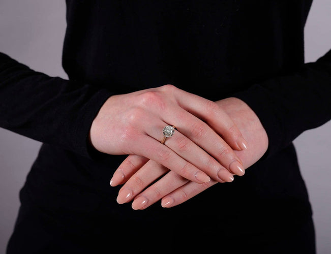 Bague 52 Bague solitaire en or gris et platine avec diamant 0,85 ct 58 Facettes 216761
