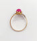 Bague 54 Bague Art nouveau en or 18k et platine, rubis cabochon et diamants 58 Facettes A06780