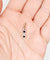 Pendentif Pendentif Art déco en or blanc 18k avec diamants taille rose et saphirs synthétiques 58 Facettes A06877