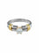Bague 56 Solitaire - Bague en or jaune et or blanc diamants 58 Facettes BO/150024