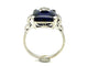 Bague 54 Bague Art déco en or blanc 580/00, saphir synthétique et diamants 58 Facettes BAGUE VINTAGE