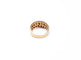 Bague 53 Bague jonc en or jaune 18K, rubis et diamants 58 Facettes DV.RUB.DAMIER