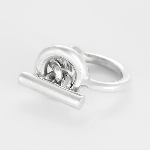 Bague 52 Hermès Bague Croisette - Grand Modèle -  argent 58 Facettes 58FC42-1